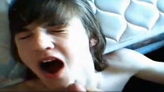 Cute lad cum load facial xxx hot video